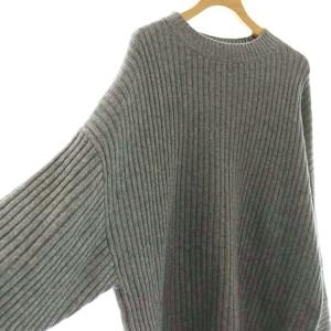 ADORE ウールカシミヤリブニット セーター 38 グレー /SS OS