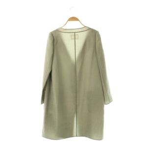 FOXEY BOUTIQUE 羽織ジャケット コート ノーカラー 薄手 38 グレー 36678 /CX OS