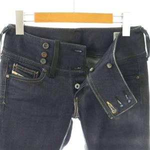 DIESEL ARCHIVE CHEROCK ローライズ フレアデニムパンツ ボタンフライ 25 ブルー /HK OS