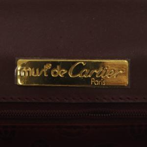 Cartier マストライン スクエアバッグ ボルドー