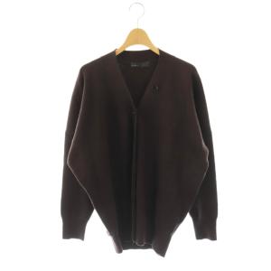 25AW Vネックドルマンカーディガン ニット 長袖 ブラウン /HK OS