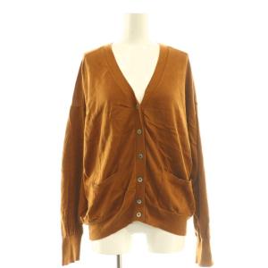 24SS BASIC KNIT CARDIGAN ニット カーディガン ブラウン /DF OS