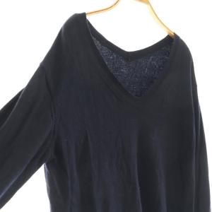 MUSE de Deuxieme Classe 24AW MILLENNIUM V/N P/O プルオーバー ニット セーター ネイビー /ES OS