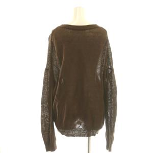 L'Appartement 25SS LINEN BF KNIT PULLOVER ニット セーター ブラウン /DF OS