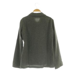 Y's YOHJI YAMAMOTO ウール 長袖 シャツ スナップボタン カットオフ 2 グレー /MY OS