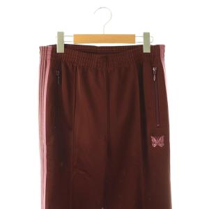 Needles 25AW Track Pant Poly Smooth トラックパンツ ジャージ ライン S ブラウン