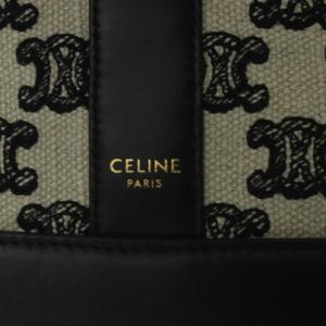 CELINE Small Bucket In Textile トリオンフ