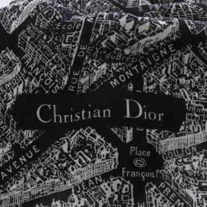 Christian Dior Plan de Paris ショール ブラック