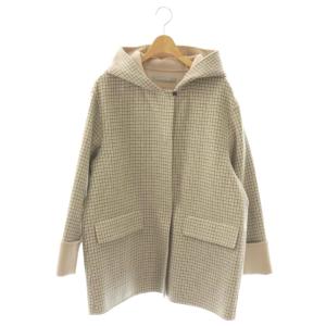 NEW MOTION DERA チェックフードコート 38 マルチカラー