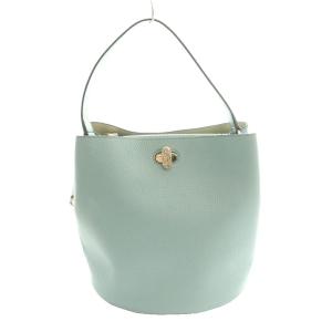 FURLA ダナエ Danae S バケットバッグ ハンド ショルダー 2WAY レザー アクアマリン /SS OS