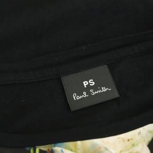 PS Paul Smith 転写プリント 花柄 半袖 Tシャツ カットソー XL 黒 /SY OS
