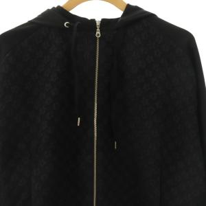 PAUL SMITH ジップアップ パーカー フラワージャガード M ブラック /CX OS