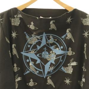 Vivienne Westwood RED LABEL オーブプリントカットソー ドルマンスリーブ 2 チャコールグレー マルチカラー /DO OS