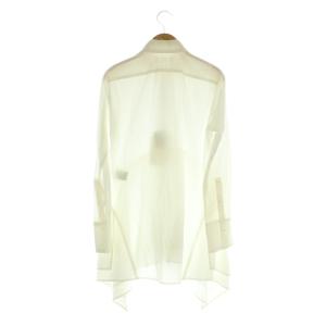 Y's YOHJI YAMAMOTO 長袖 コットン フレア シャツ 2 ホワイト /MY OS