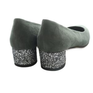 tsumori chisato walk グリッターヒール パンプス 23.5cm グレー /SS OS