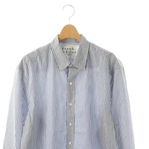 Frank&Eileen フランクアンドアイリーン 25SS FINBAR SHIRT シャツ 長袖 ストライプ L ブルー ホワイト /DO OS