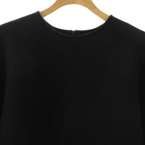 MUSE de Deuxieme Classe 24SS dumblefit クルーネック プルオーバー スウェット パフスリーブ ブラック /CX OS