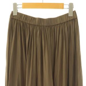 MUSE de Deuxieme Classe 25AW Gather Maxi スカート カーキブラウン