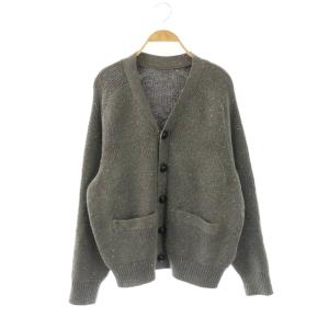 25-03596M Nep Yarn Knit Cardigan 1 ミックスグレー
