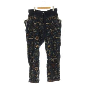 25-03765M Floral Print Corduroy Pants