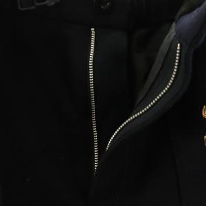 sacai 19-02044M MELTON PANTS クロップドパンツ ワイドテーパード 2 ダークネイビー ブラック