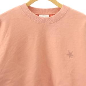 CONVERSE TOKYO BACK SPINDLE LOGO SWEAT スウェット トレーナー ピンク /DF OS