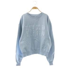 24AW カラーロゴスウェット トレーナー 長袖 サックスブルー /SY OS