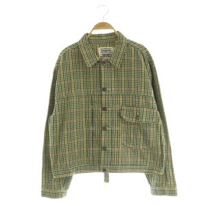Made&Crafted チェックトラッカージャケット S グリーン