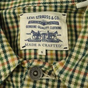 Levi's Made&Crafted チェックトラッカージャケット S グリーン