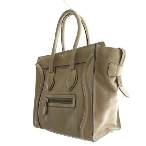 CELINE ラゲージ マイクロ ハンドバッグ グレージュ