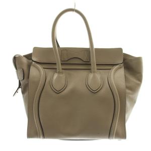 CELINE ラゲージ マイクロ ハンドバッグ グレージュ