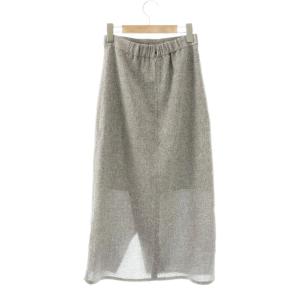PROPORTION BODY DRESSING プロポーションボディドレッシング タイトスカート ツイード ロング PS グレー /SY OS