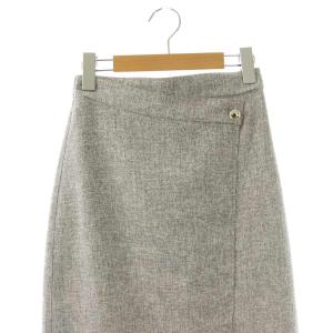 PROPORTION BODY DRESSING プロポーションボディドレッシング タイトスカート ツイード ロング PS グレー /SY OS