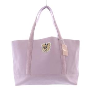 ラブラリーバイ オールドテディガール ワッペントートバッグ L ハンドバッグ ラベンダー /SR