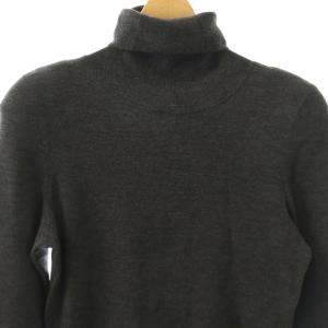 FOXEY NEW YORK タートルネックニット カットソー 長袖 ウール 42 チャコールグレー 29415 /DO OS