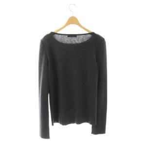 FOXEY ウールニット カットソー 42 チャコールグレー 27665