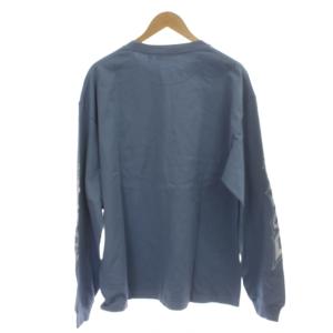 X-LARGE Tシャツ XL 水色 ライトブルー クルーネック 長袖 グラフィックプリント /AG OS SH