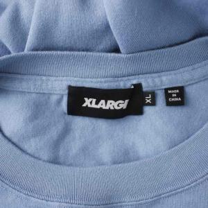 X-LARGE Tシャツ XL 水色 ライトブルー クルーネック 長袖 グラフィックプリント /AG OS SH