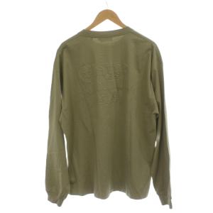 X-LARGE S/STシャツ XL 緑 グリーン クルーネック ロゴ刺繍 長袖 /AG OS SH