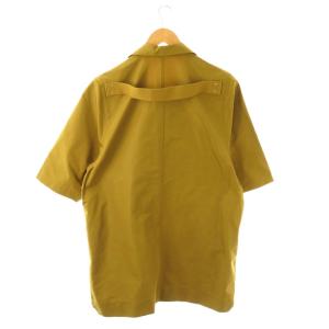 Rick Owens RU01B1296 FOGACHINE S/S シャツ 48 カーキ