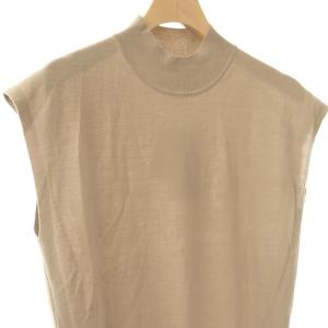 theory luxe 24AW LAWRENCE SHARRON ニット セーター ノースリーブ S32 ベージュ /ES OS