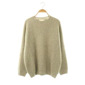 ool fox raglan ニット セーター 長袖 ライトグレー /DO OS