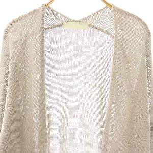 evam eva evameva エバムエバ dry silk cardigan カーディガン ニット シルク M グレー /ES OS