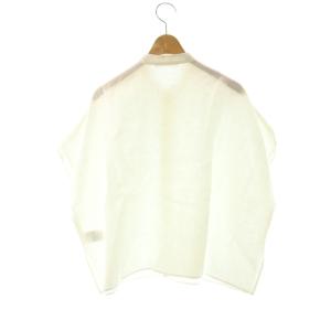 GALERIE VIE フレンチリネン バンドカラーシャツ F ホワイト /ES OS