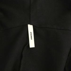 ATTACHMENT フランネラーナスムースストールカーディガンジャケット ウール 5 ブラック /HK OS
