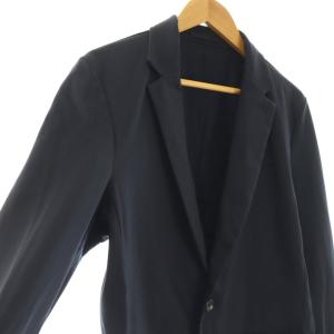 ATTACHMENT 160/1サイロギザPeストレッチ2Bジャケット 上着 XL ネイビー ノッチドラペル 2つボタン 長袖