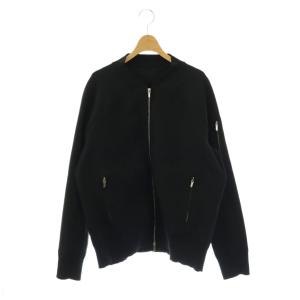 MA-1 PE KNIT PE ブルゾン ジャケット ジップアップ 4 黒 /NR OS SH