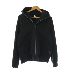 ストレッチバイオ裏毛ZIP UP パーカー ジャケット ジップアップ 黒 /NR OS SH