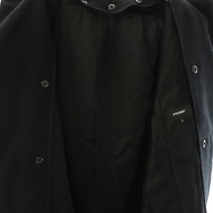 ATTACHMENT カシミヤ混平二重メルトンフード付チェスターコート ロング 4 ブラック /HK OS SH