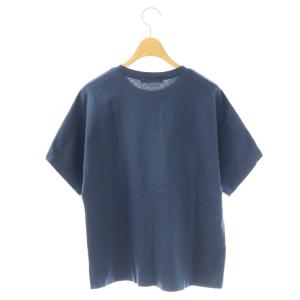 ebure Ron Herman 別注 Tシャツ M ネイビー ブルー 無地 ラウンドネック 半袖 /OK OS SH